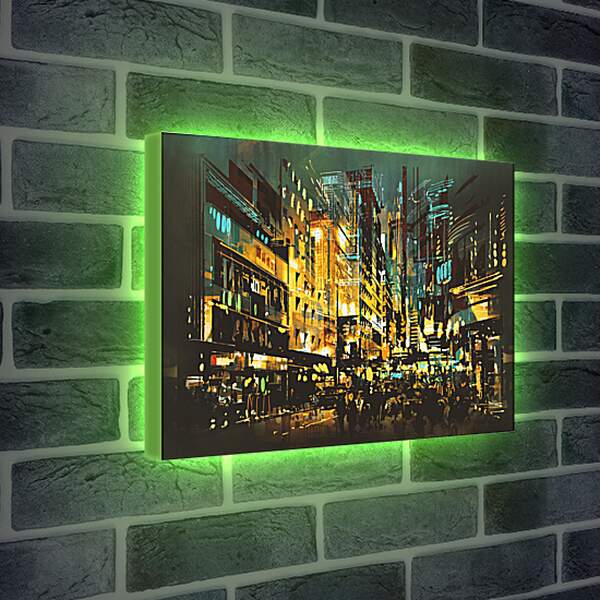 Лайтбокс световая панель - ART город