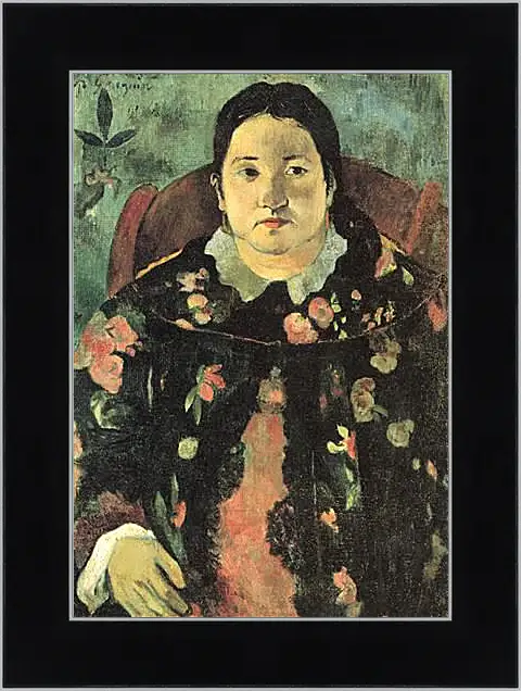 Картина в раме - Portrait de Suzanne Bambridge. Поль Гоген
