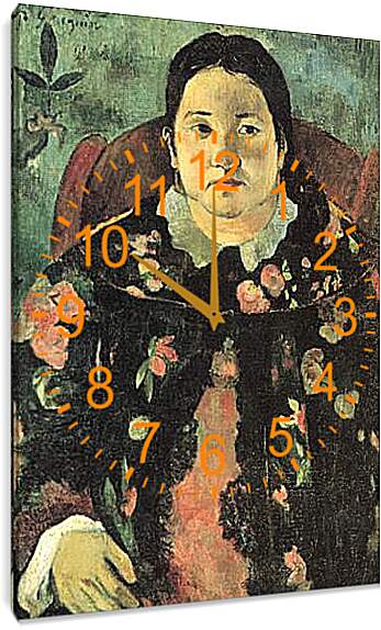 Часы картина - Portrait de Suzanne Bambridge. Поль Гоген