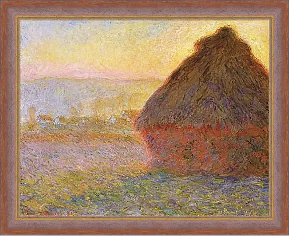 Картина в раме - Grainstack. Клод Моне