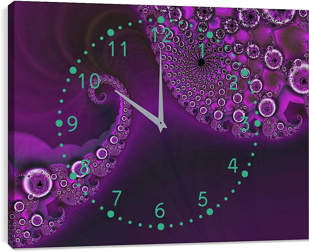 Часы картина - Фиолет