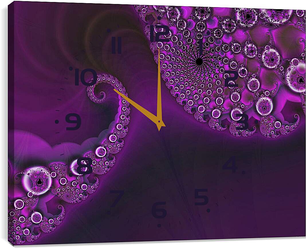 Часы картина - Фиолет