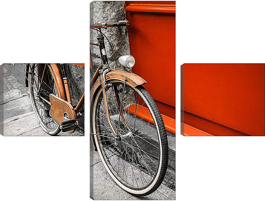 Модульная картина - Ретро велосипед