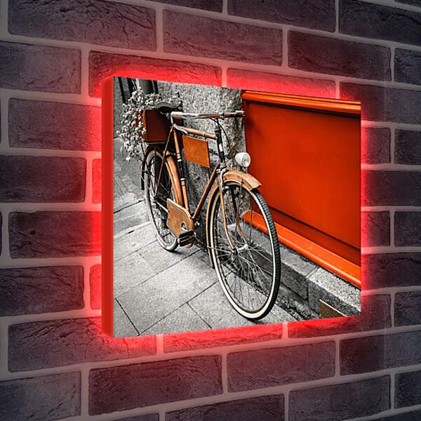 Лайтбокс световая панель - Ретро велосипед