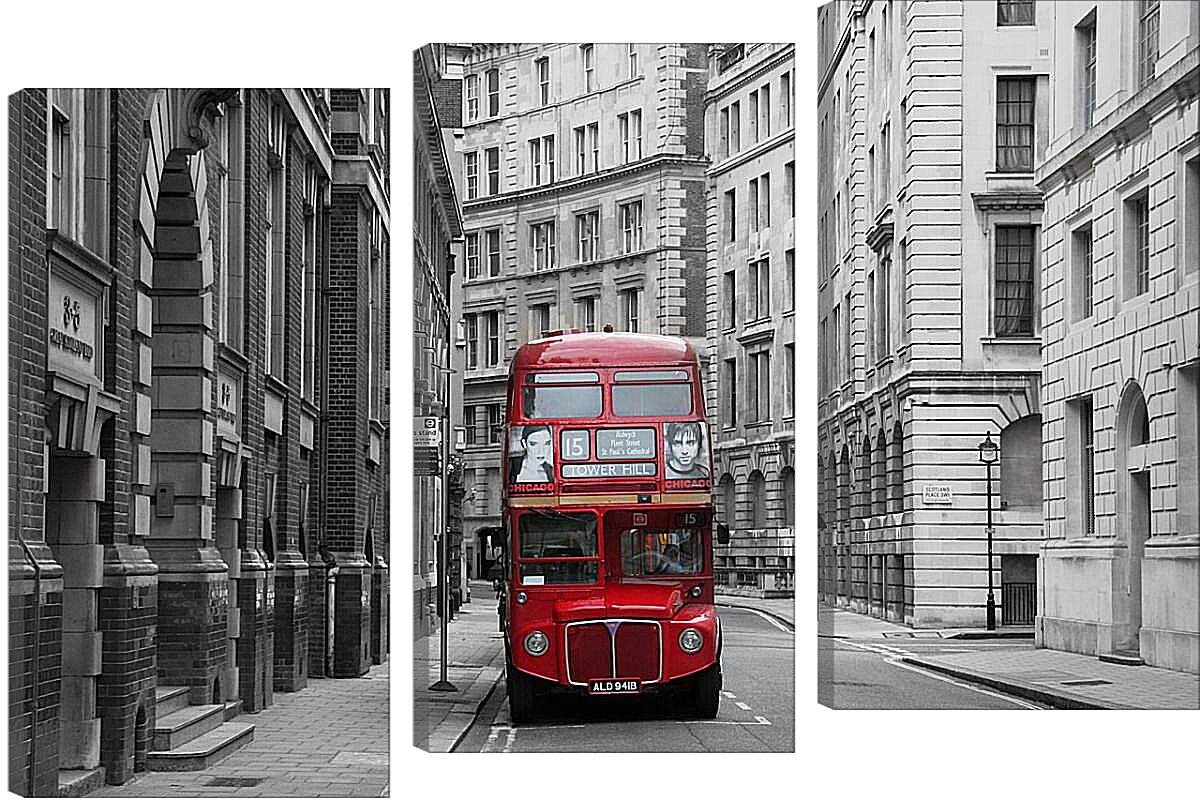 Модульная картина - Улица Лондона