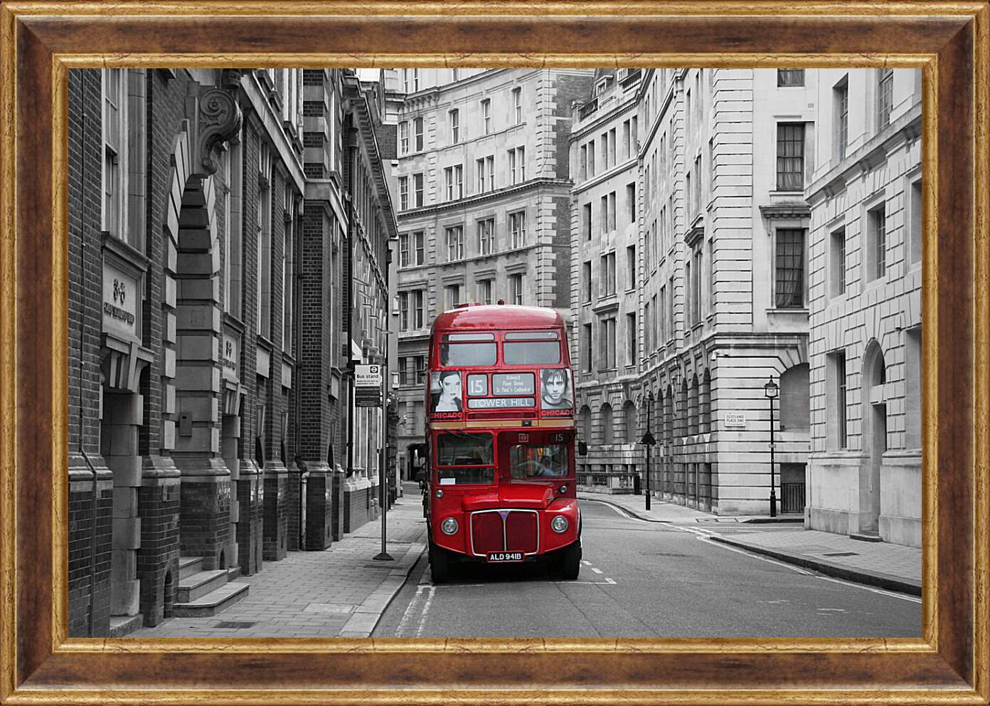 Картина в раме - Улица Лондона