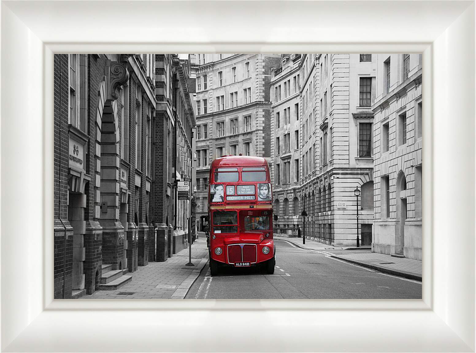 Картина в раме - Улица Лондона