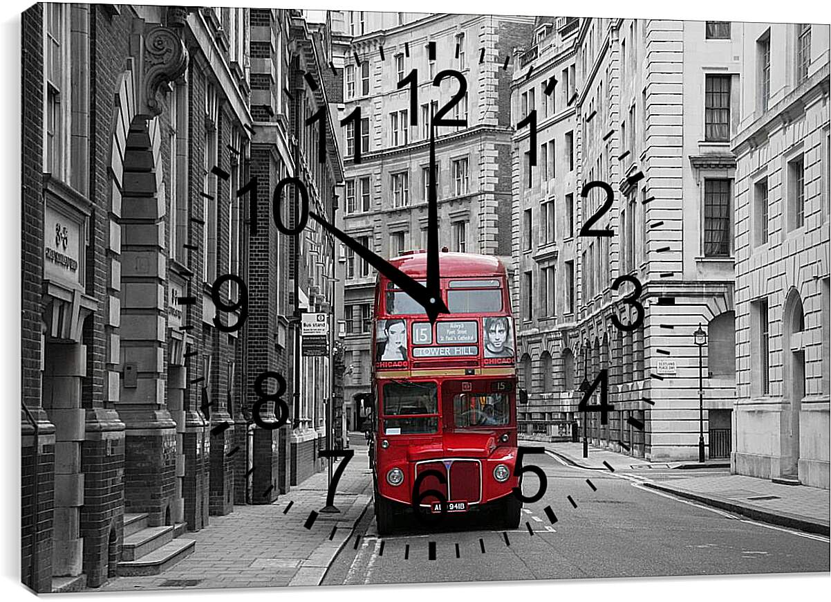 Часы картина - Улица Лондона