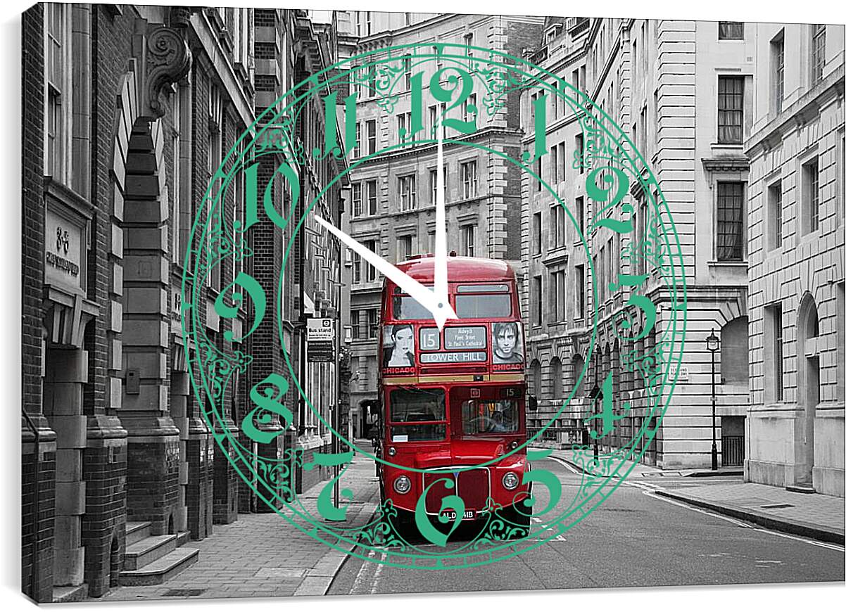 Часы картина - Улица Лондона