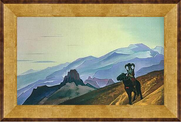 Картина в раме - Мать Чингиз-хана. Рерих Николай