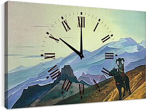 Часы картина - Мать Чингиз-хана. Рерих Николай