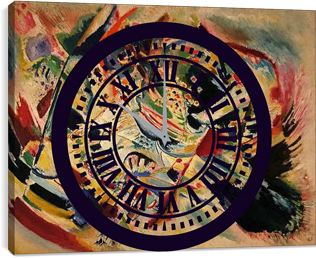 Часы картина - Painting no. Кандинский Василий