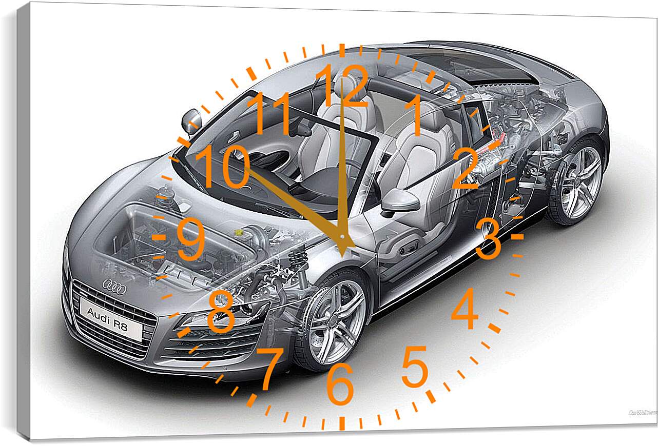 Часы картина - Audi R8
