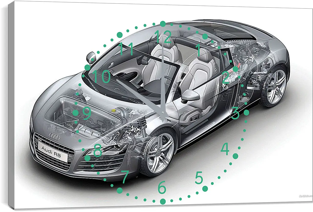 Часы картина - Audi R8