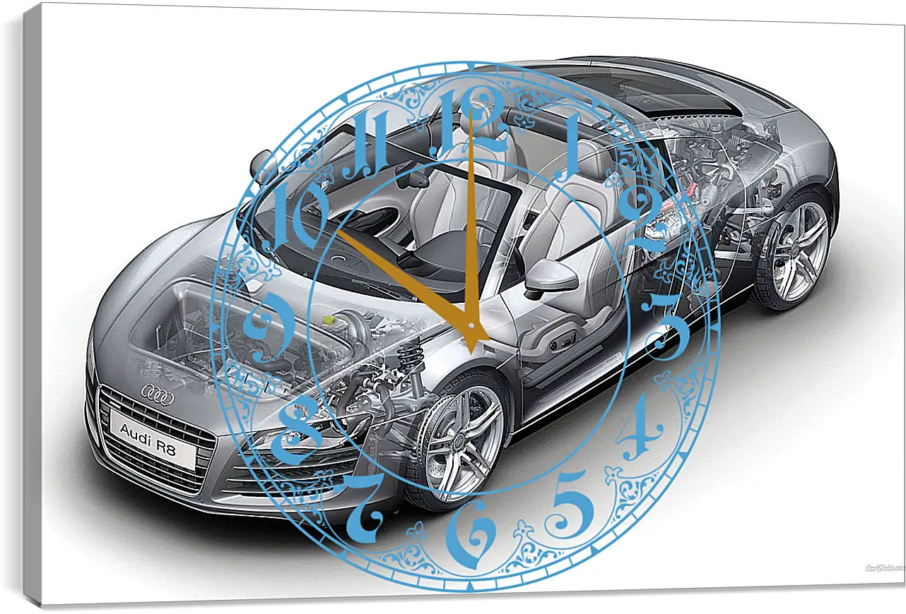 Часы картина - Audi R8