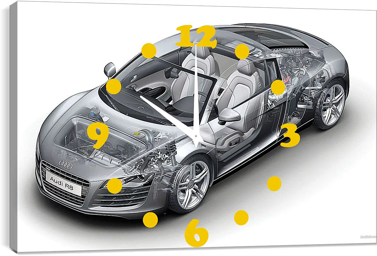 Часы картина - Audi R8