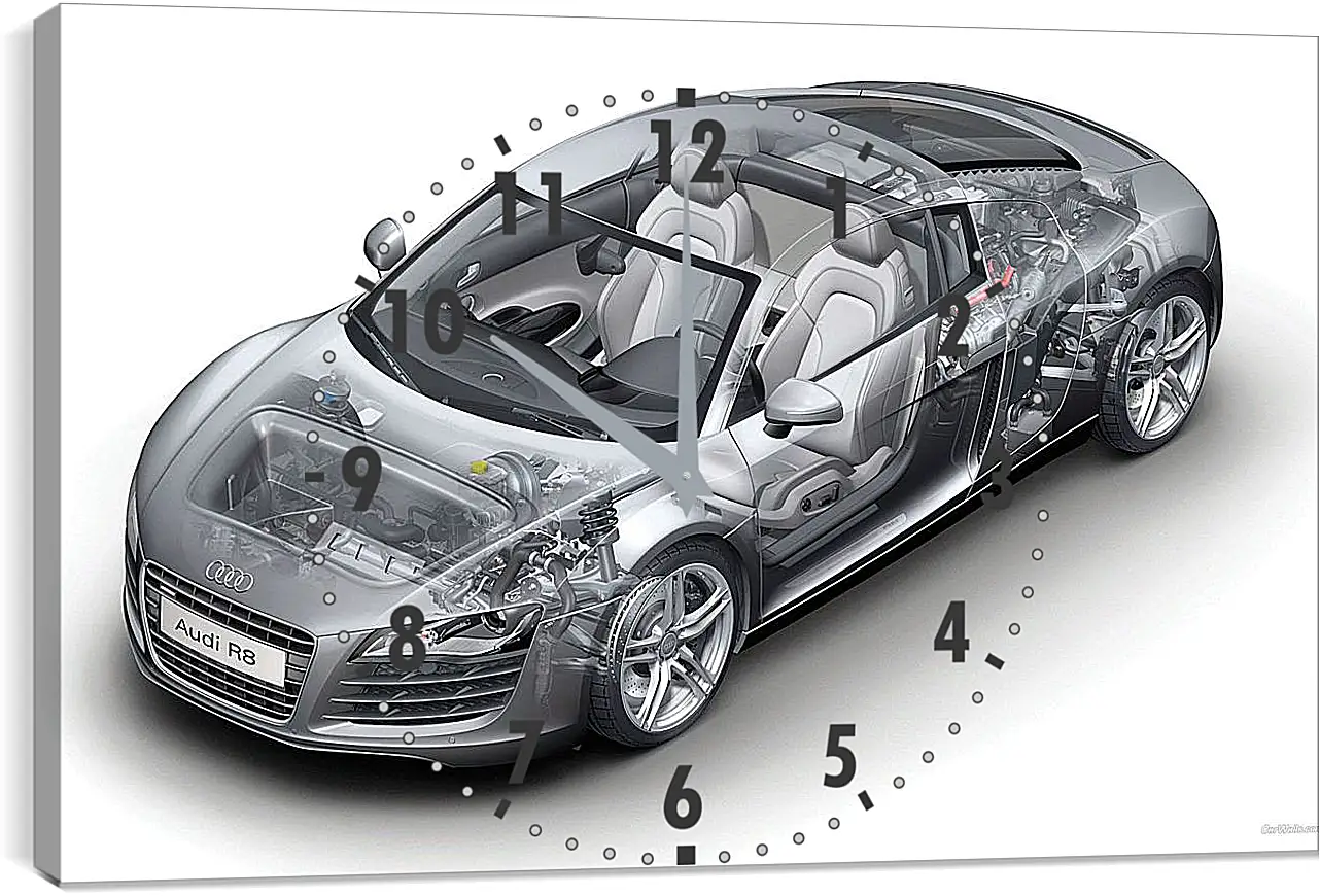 Часы картина - Audi R8