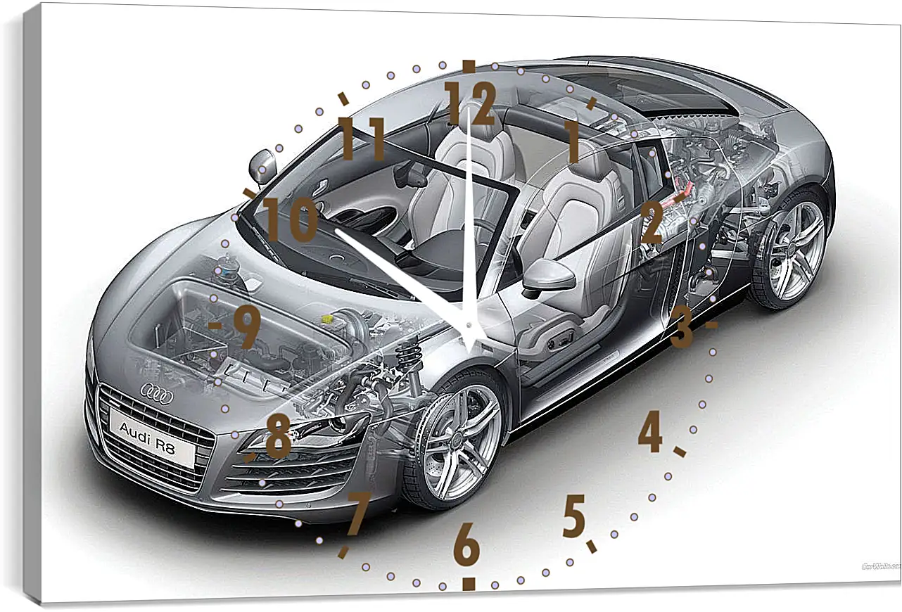 Часы картина - Audi R8
