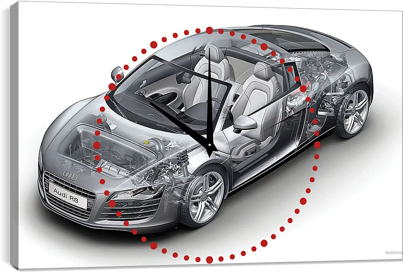 Часы картина - Audi R8