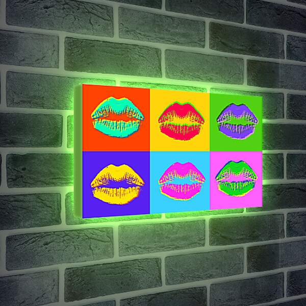 Лайтбокс световая панель - Поцелуй