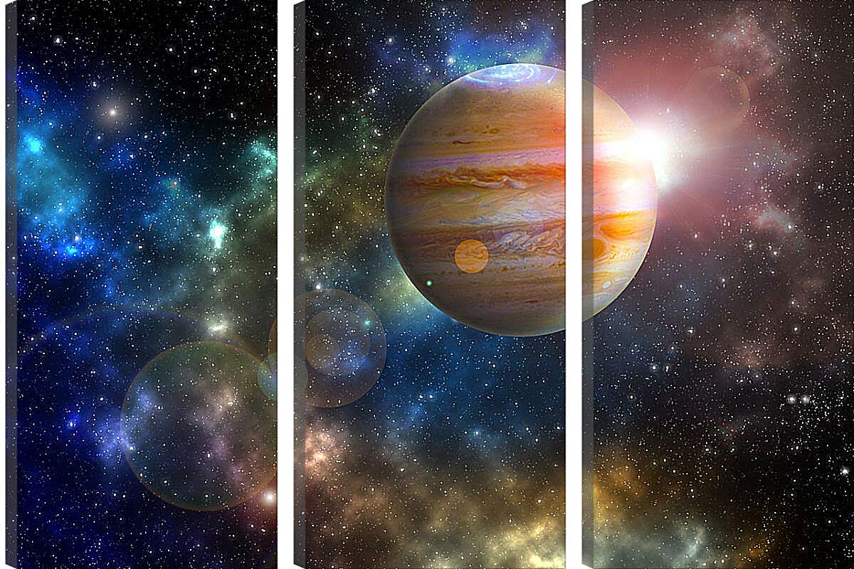 Модульная картина - Планета Юпитер