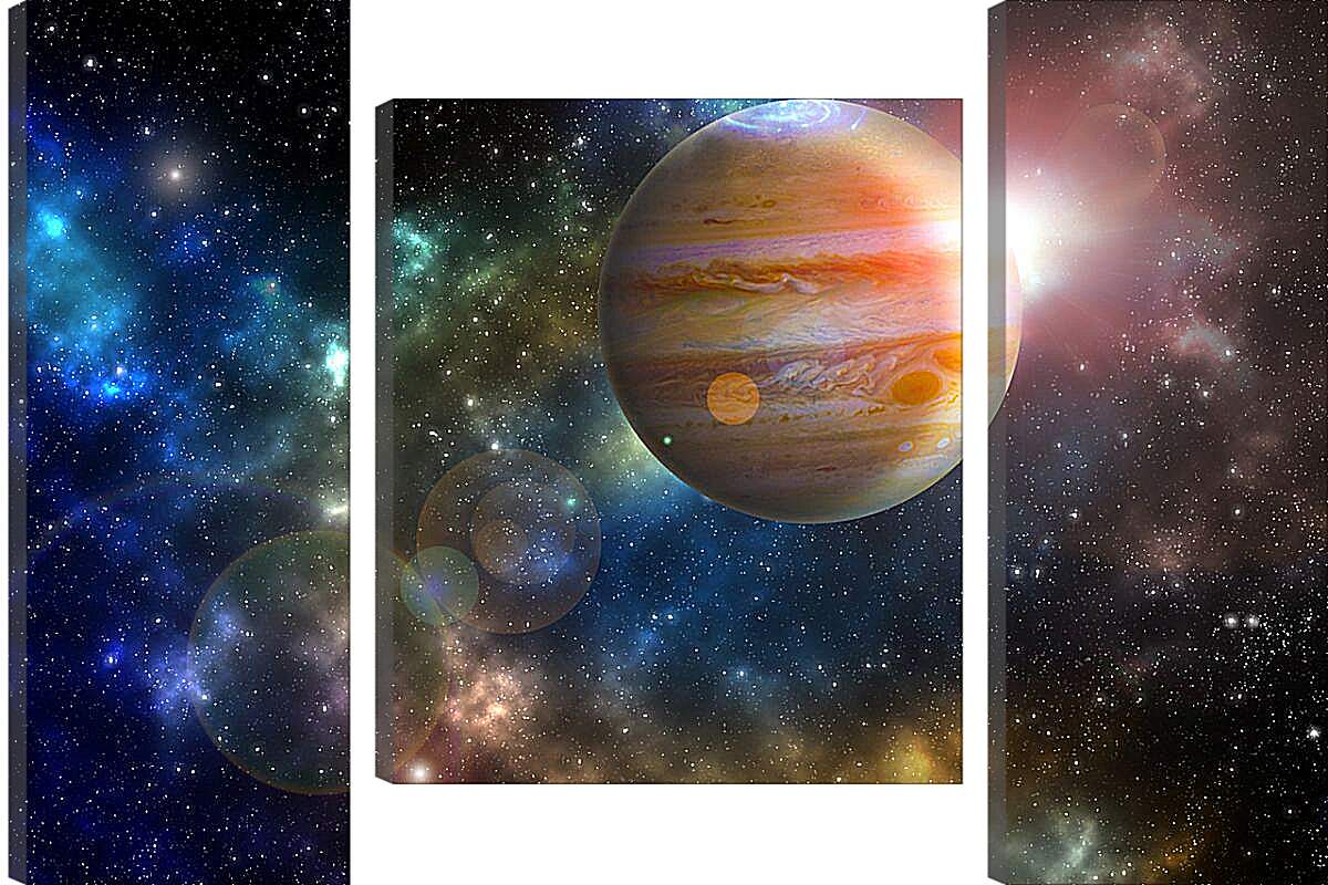 Модульная картина - Планета Юпитер
