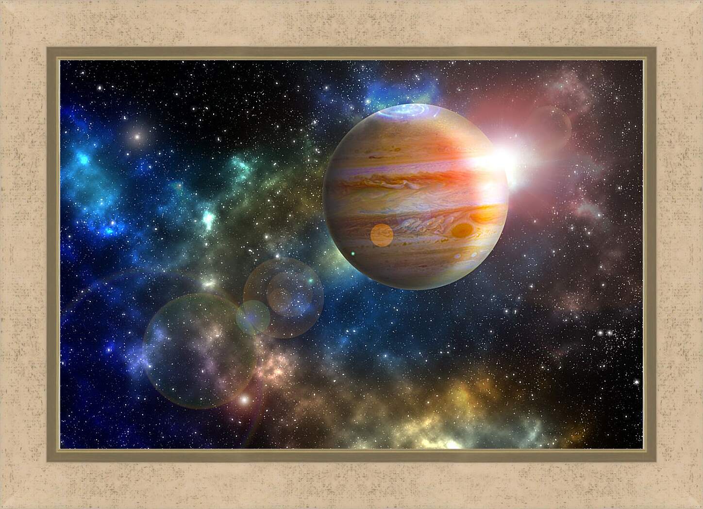Картина в раме - Планета Юпитер