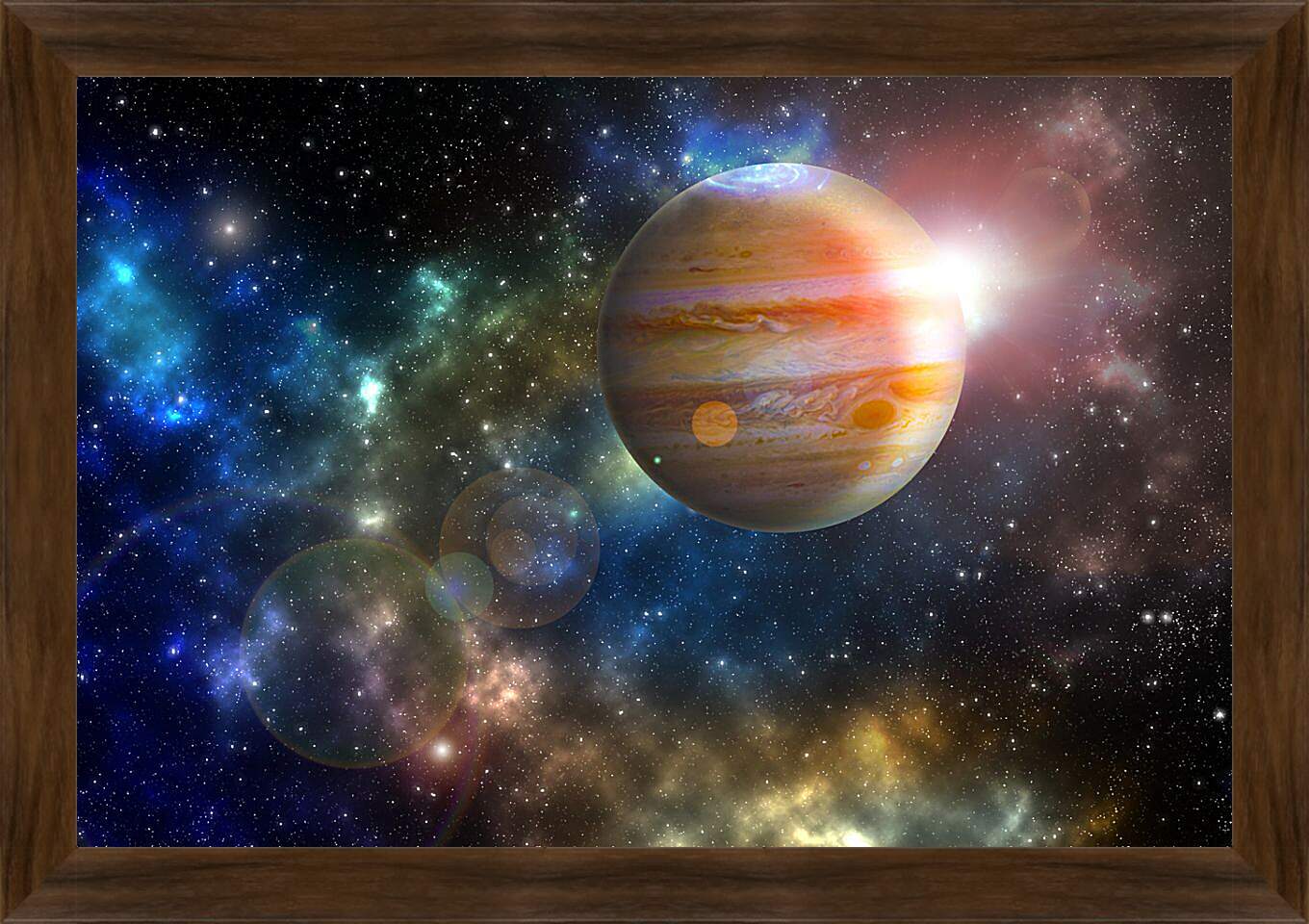 Картина в раме - Планета Юпитер