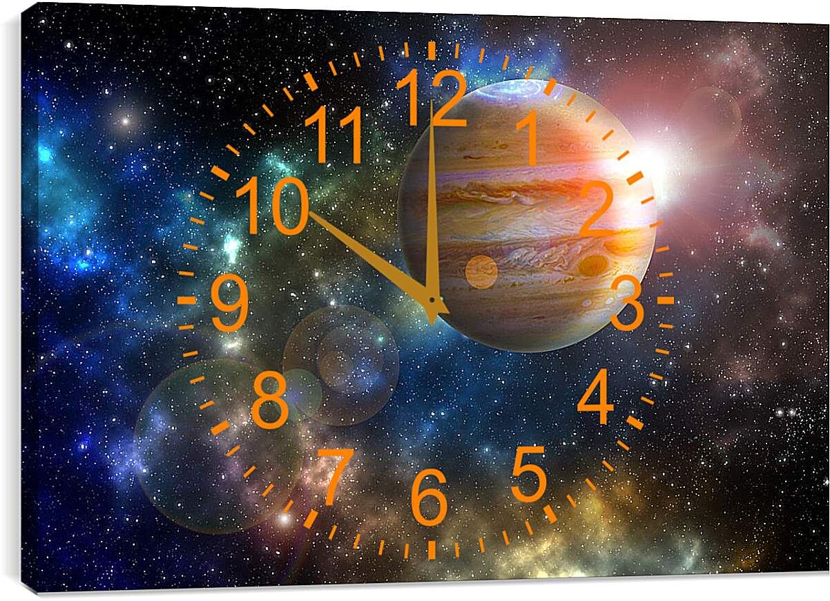 Часы картина - Планета Юпитер