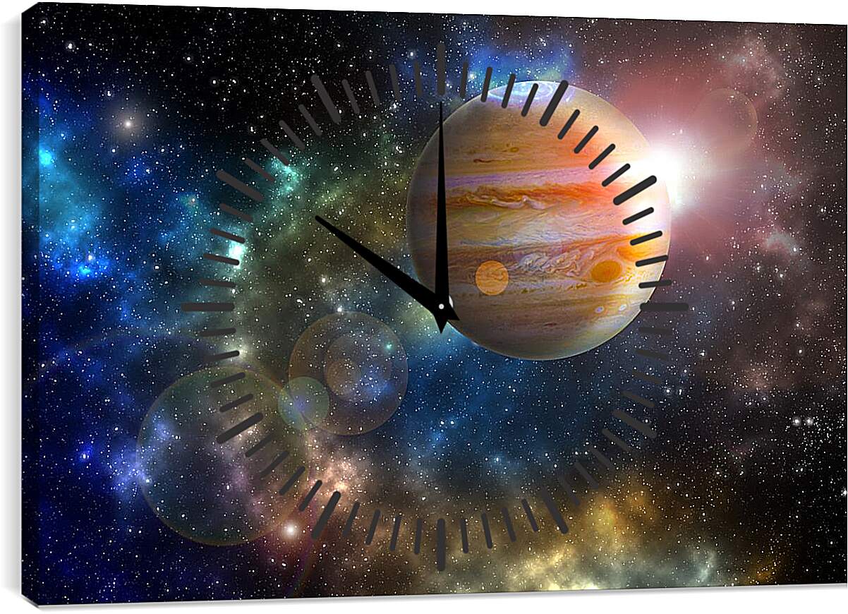 Часы картина - Планета Юпитер