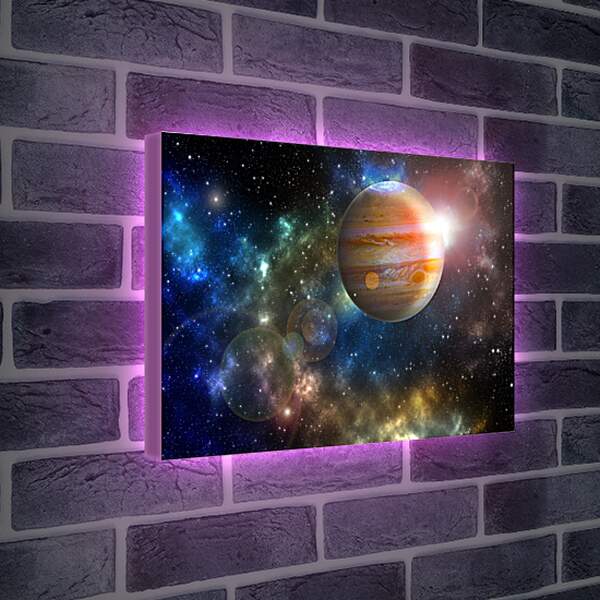 Лайтбокс световая панель - Планета Юпитер