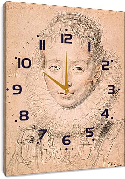 Часы картина - Портрет инфанты Изабеллы. Питер Пауль Рубенс