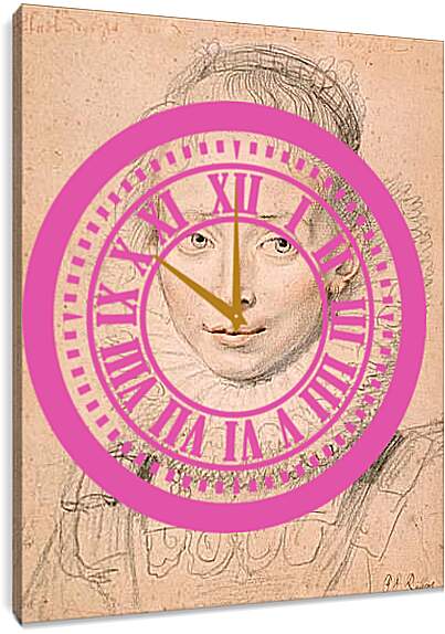 Часы картина - Портрет инфанты Изабеллы. Питер Пауль Рубенс