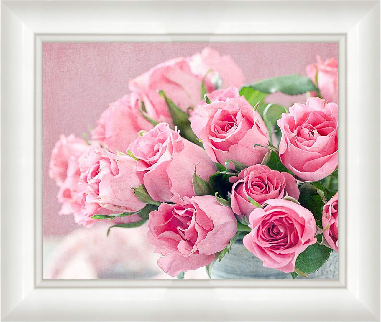 Картина в раме - Букет роз