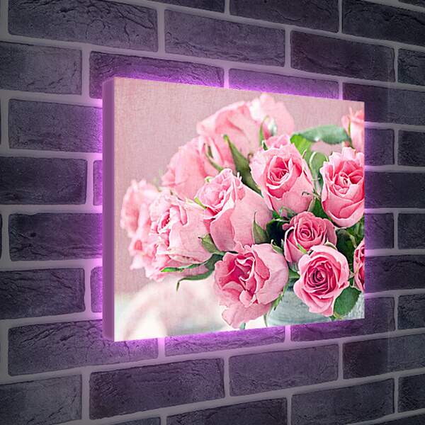 Лайтбокс световая панель - Букет роз
