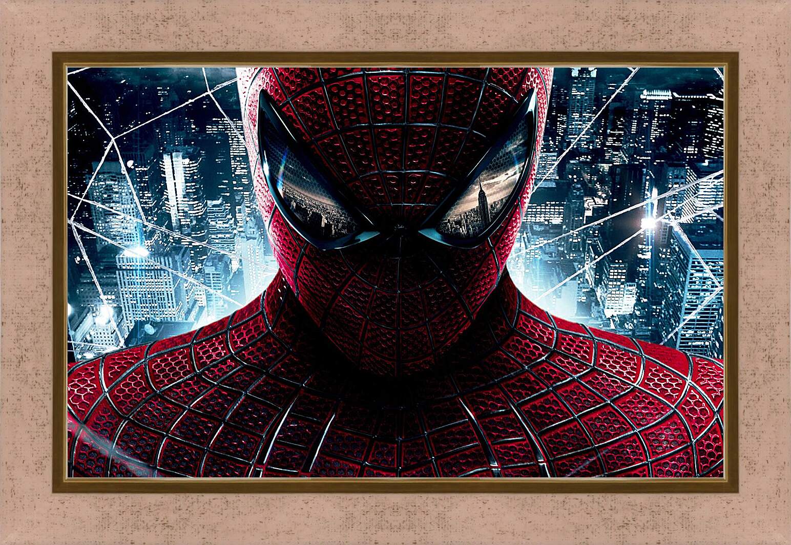 Картина в раме - Человек паук. Отражение