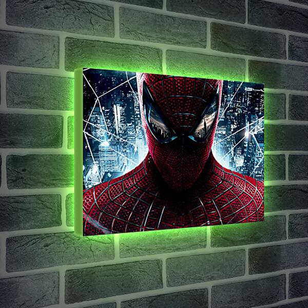 Лайтбокс световая панель - Человек паук. Отражение