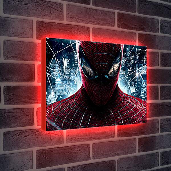 Лайтбокс световая панель - Человек паук. Отражение