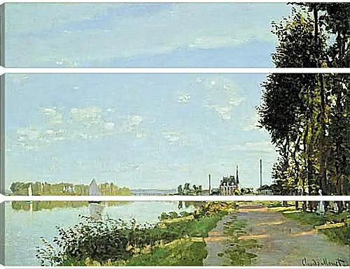 Модульная картина - Прогулка в аргентине. Клод Моне