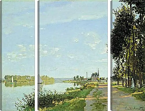 Модульная картина - Прогулка в аргентине. Клод Моне