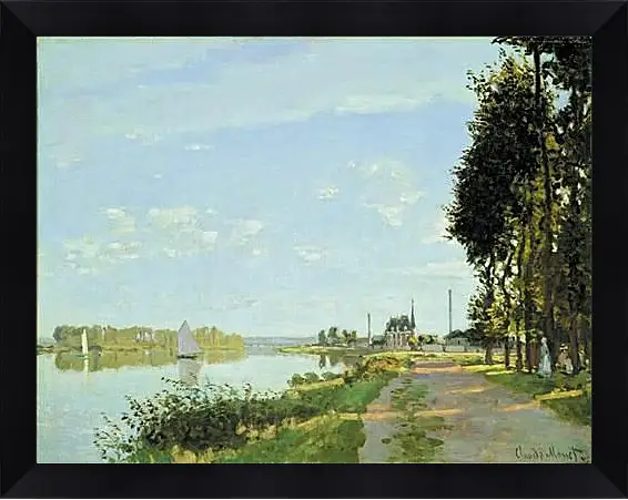 Картина в раме - Прогулка в аргентине. Клод Моне