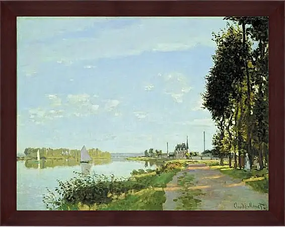 Картина в раме - Прогулка в аргентине. Клод Моне