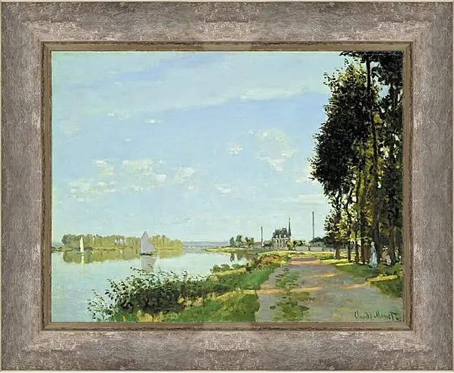 Картина в раме - Прогулка в аргентине. Клод Моне