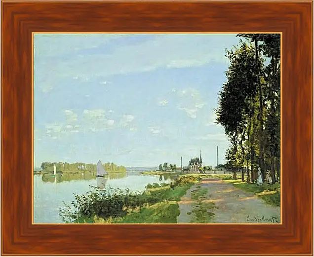 Картина в раме - Прогулка в аргентине. Клод Моне