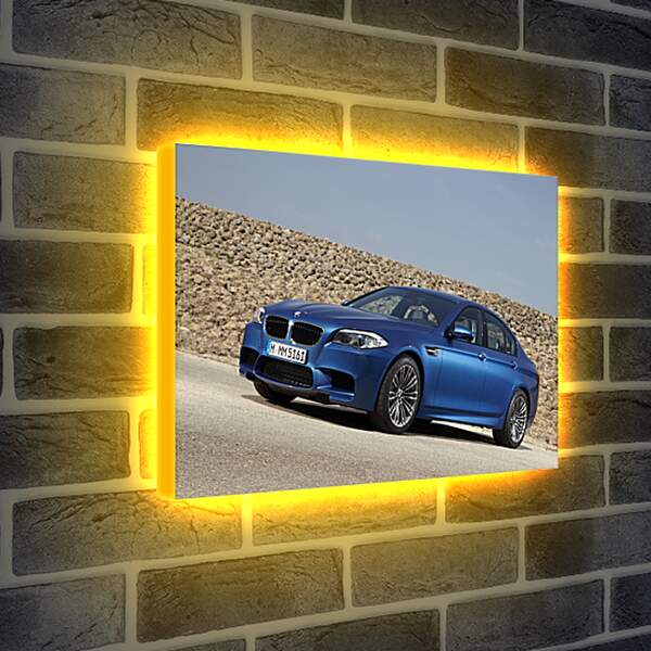 Лайтбокс световая панель - Синяя BMW M5