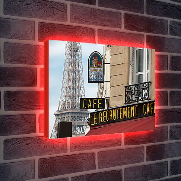 Лайтбокс световая панель - Кафе в Париже