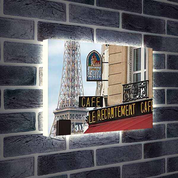 Лайтбокс световая панель - Кафе в Париже