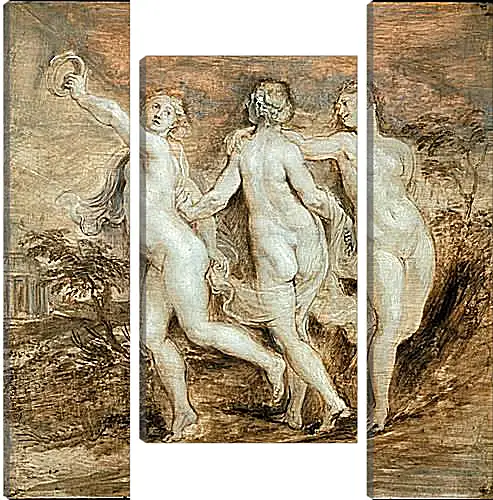 Модульная картина - The Three Graces. Питер Пауль Рубенс