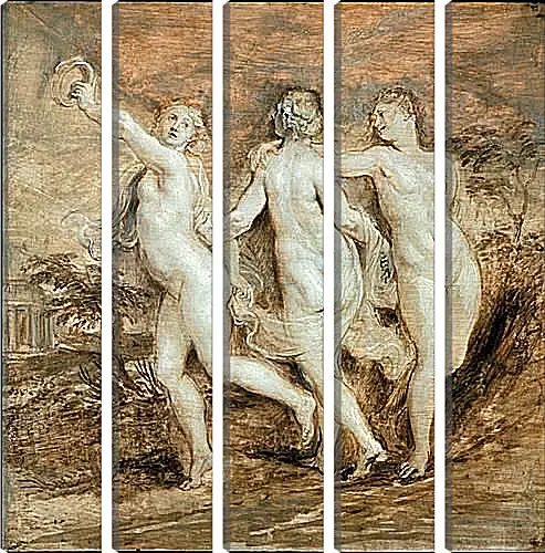 Модульная картина - The Three Graces. Питер Пауль Рубенс