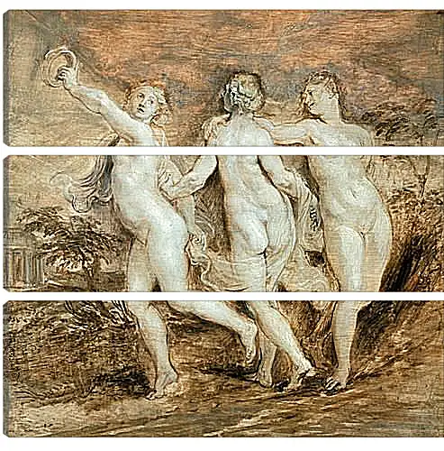 Модульная картина - The Three Graces. Питер Пауль Рубенс